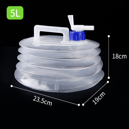 💧Collapsible Camping Water Container with Spigot | Leakproof Space-Saving Jug💡