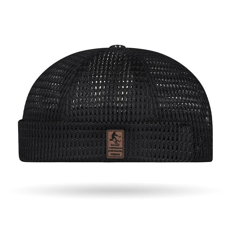 Men’s Breathable Brimless Docker Hat – Lightweight Mesh Skull Cap for Summer Outdoor Wear