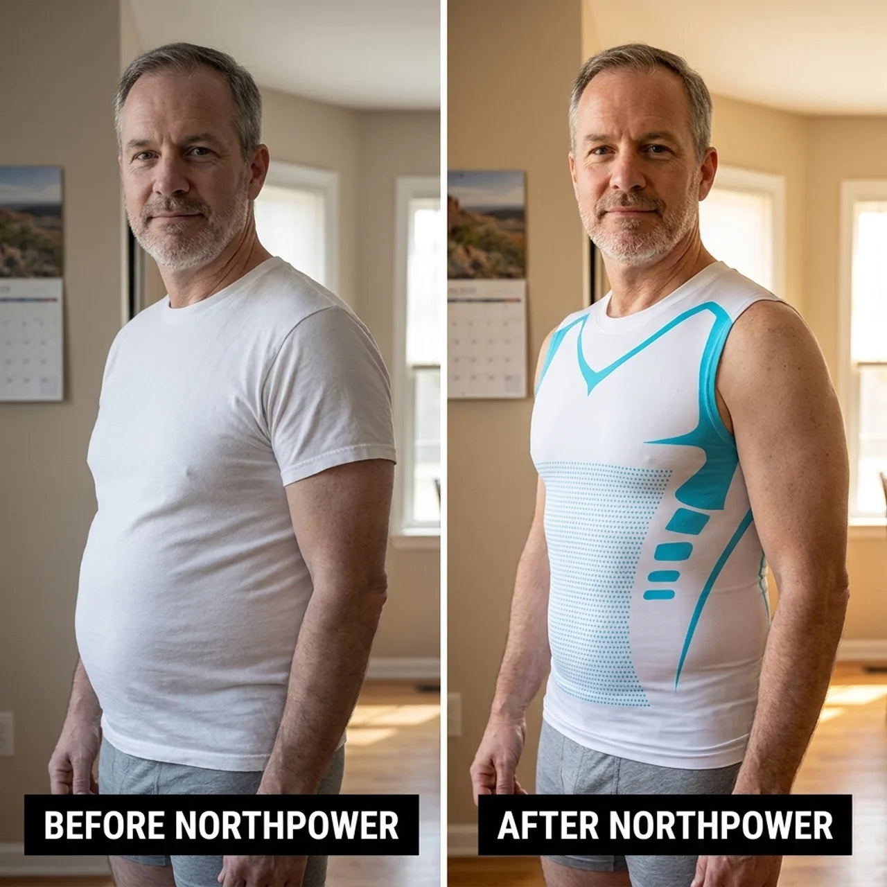 💪Men's Slimming Compression Vest | Posture Corrector Base Layer