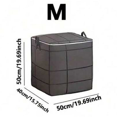 🏠 Foldable Fabric Storage Bag (140L Container)✨