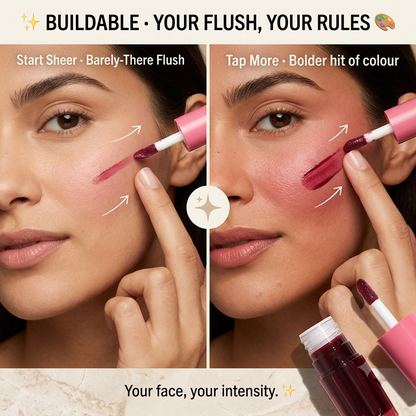2-in-1 Hydrating Lip & Cheek Tint | Long-Wear Dewy Blush & Stain