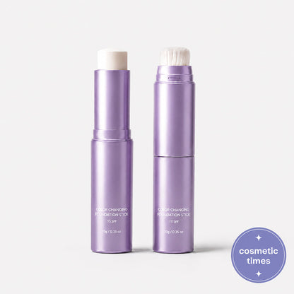 ✨ 2-in-1 Color Changing Foundation Stick with Brush