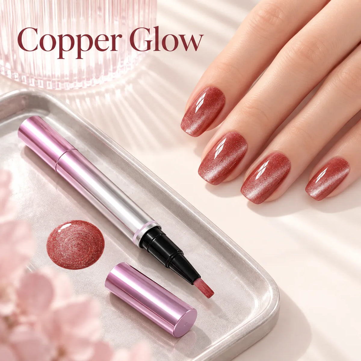 ✨ Cat Eye Nail Polish Pen – Shimmering Color & Glossy Finish in 5 Shades 💅