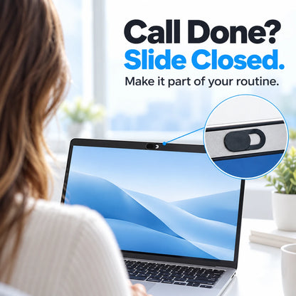 🔒 Sliding Camera Privacy Covers – 20-Pack, Black & White