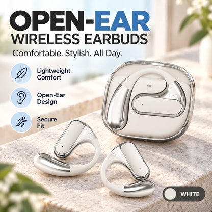 🎧 AC320 Open-Ear Wireless Earbuds – Bluetooth 5.4 Sports Headphones | Comfortable & Secure Fit ✨