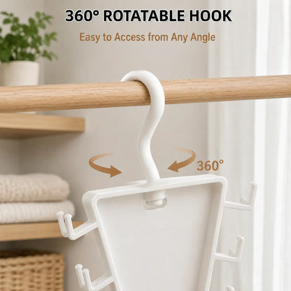 V-Shaped Double-Sided Closet Organizer Hanger