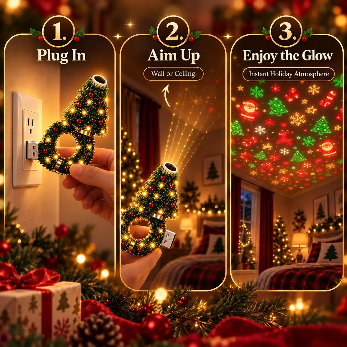 🎄Christmas Tree Projection Light