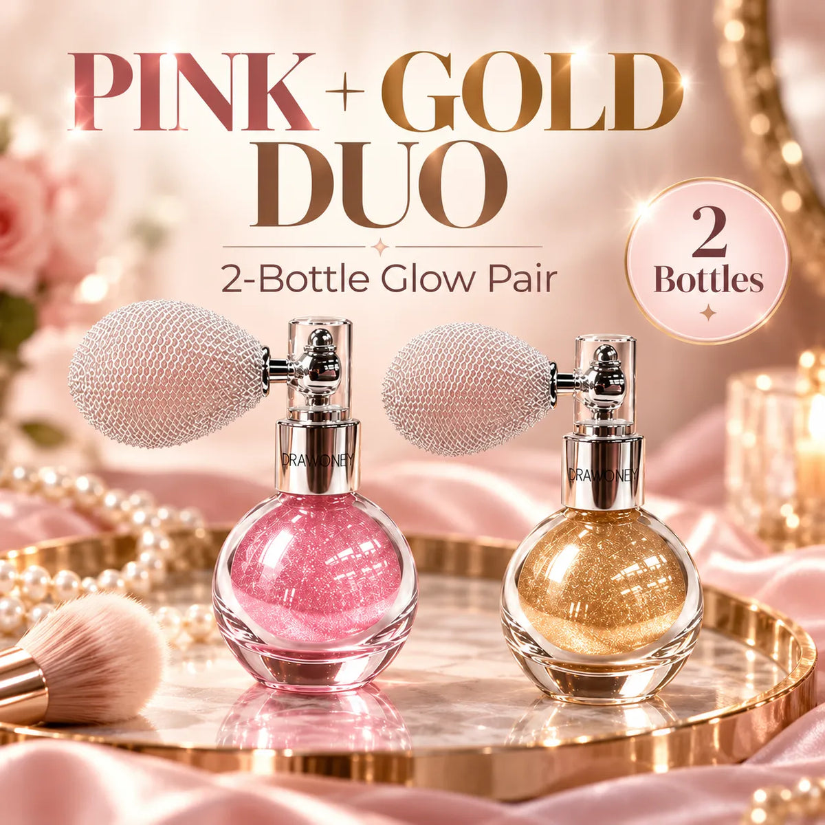 ✨ Vintage Shimmer Glow Spray – Face & Body Highlighter