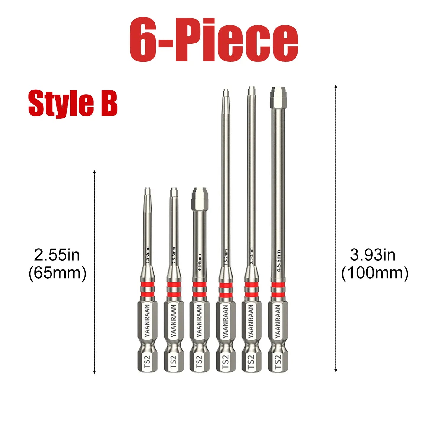 🔩 S2 Steel Hex Bit Set | Magnetic No-Slip Screwdriver Bits ✨