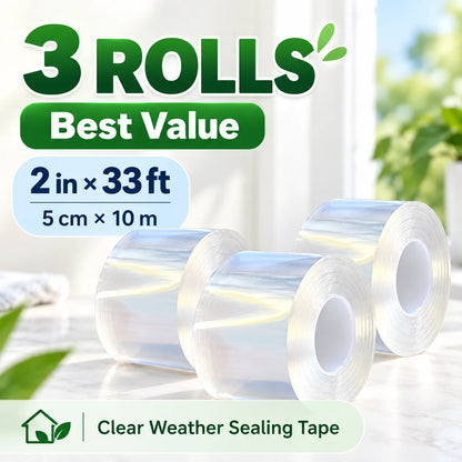 Clear Weather Sealing Tape – Waterproof Window & Door Gap Seal