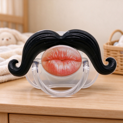 Funny Mustache Baby Pacifier