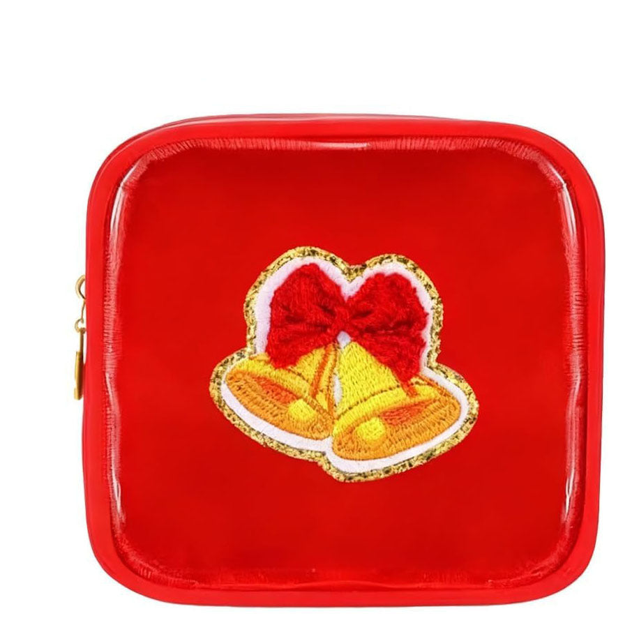 🎄 Christmas Tree-Shaped Transparent Cosmetic Bag — Festive Travel Organizer