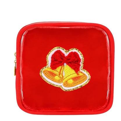 🎄 Christmas Tree-Shaped Transparent Cosmetic Bag — Festive Travel Organizer