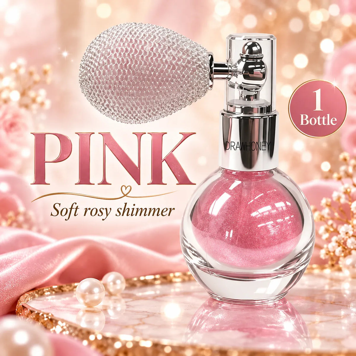 ✨ Vintage Shimmer Glow Spray – Face & Body Highlighter