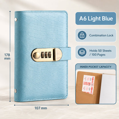 🔒 Secure Your Cash in Style! Lockable A6 Savings Notebook with 3-Digit Combination Lock 💸