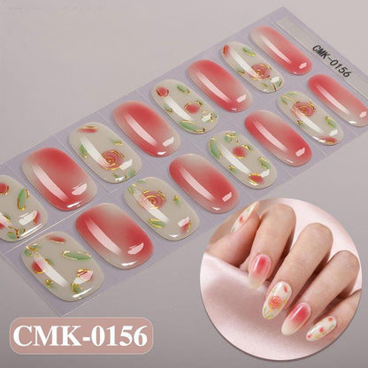 UV-Free Gel Nail Wraps | 5-Minute Salon-Shine Manicure