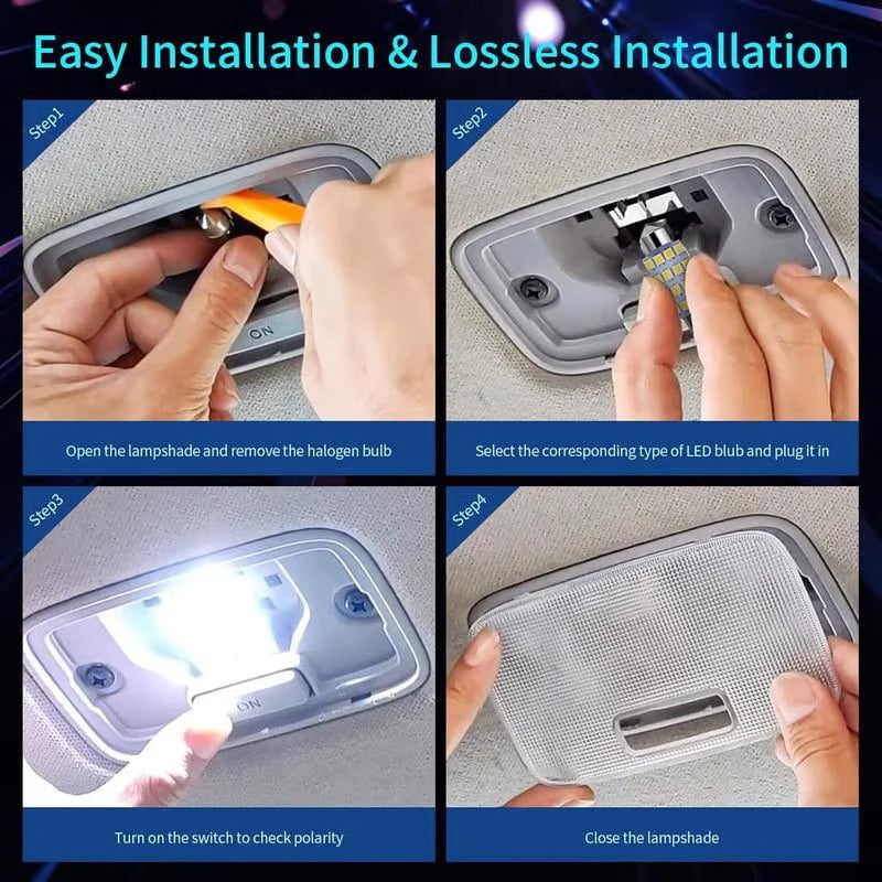 💡 42PCS Car Interior LED Light Kit – Super Bright Upgrade