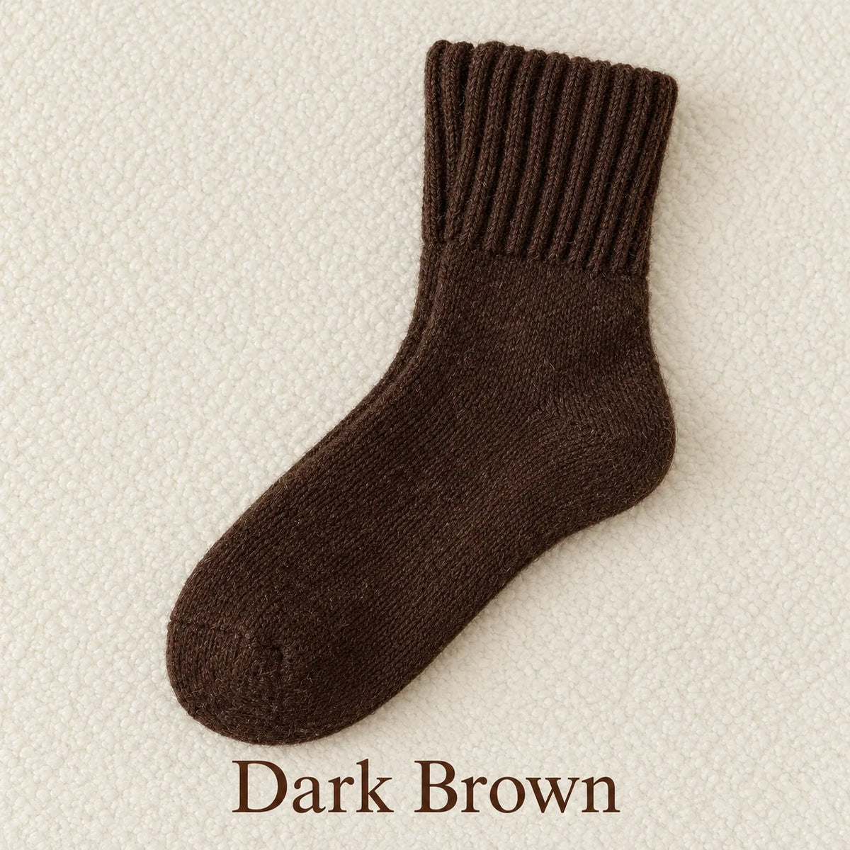 🧦 Women’s Cozy Knit Crew Socks – Ribbed Cuffs & Everyday Neutral Colors 🤎