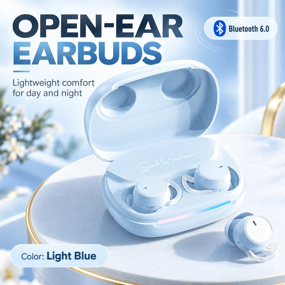 🌙 Mini Wireless Sleep Earbuds – Ultra-Light Comfort for Side Sleepers 🎧