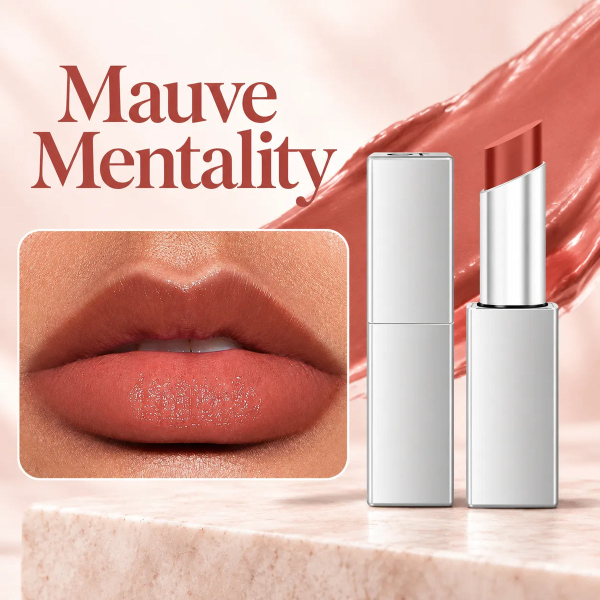 💄 Glossy Tinted Lipstick ✨ Sheer Color & Luminous Shine — 4 Shades