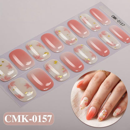 UV-Free Gel Nail Wraps | 5-Minute Salon-Shine Manicure