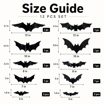 Glowing 3D Halloween Bat Decor 🦇🎃