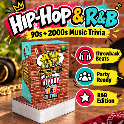 Music Trivia Card Game | 80s, 90s & 2000s Hits