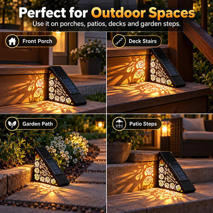 🔥Hot sales✨Solar Step Lights | Dusk-to-Dawn Outdoor Lighting with IP65 Weather Resistance & No Wiring 🌙