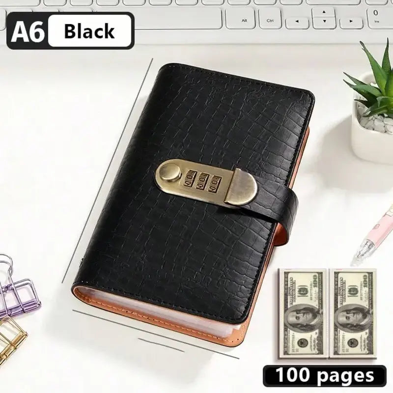 💵100 Sheets Transparent Pocket Wallet - With Combination Lock