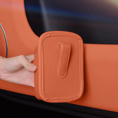 🚗Leather Car Door Cup Holder – Wide‑mouth opening, easy reach for drinks & phone. ✨
