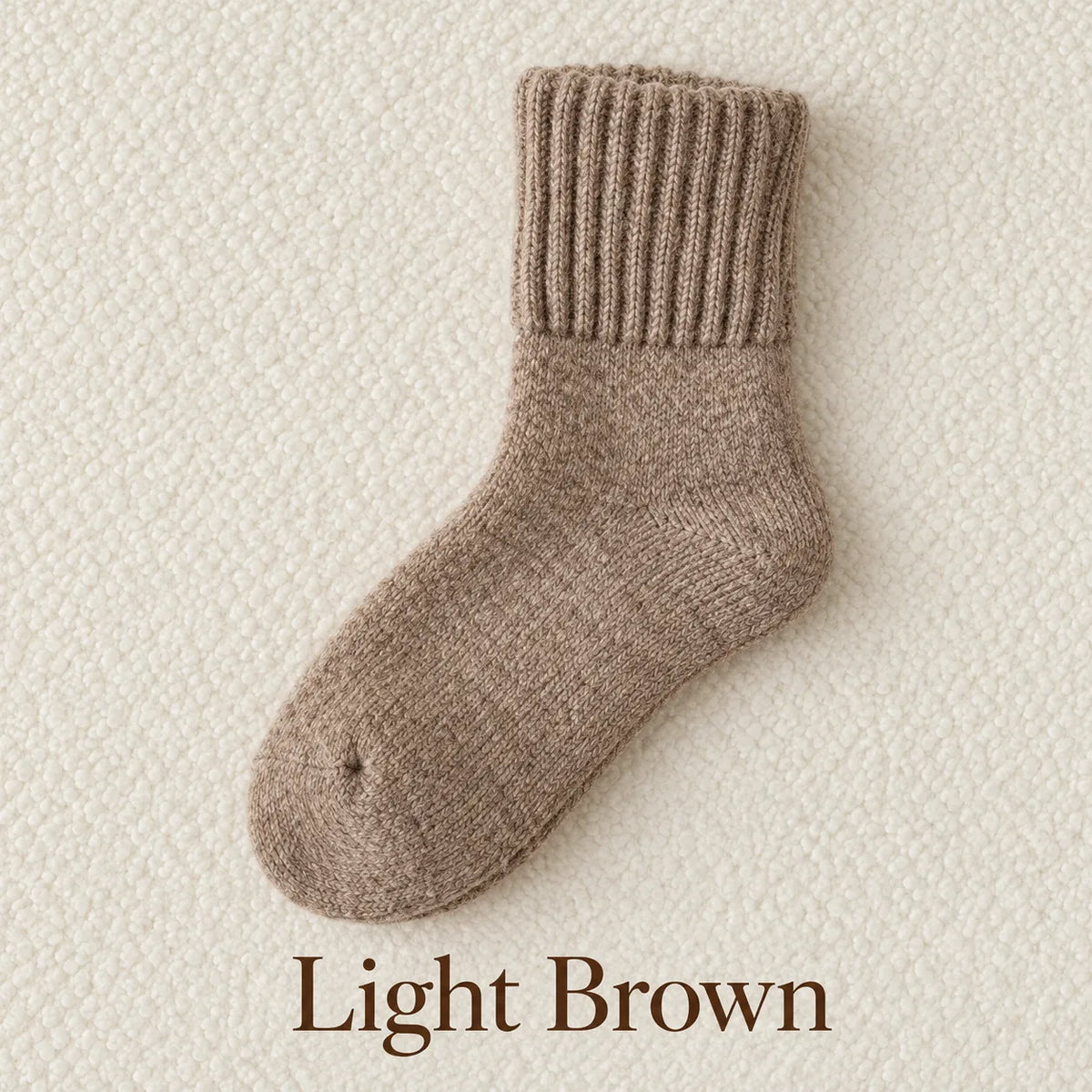 🧦 Women’s Cozy Knit Crew Socks – Ribbed Cuffs & Everyday Neutral Colors 🤎