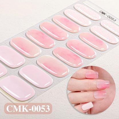 UV-Free Gel Nail Wraps | 5-Minute Salon-Shine Manicure
