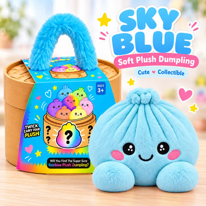 🥟 Rainbow Dumpling Plush Blind Box 🌈 – Cute Mystery Stuffed Toy