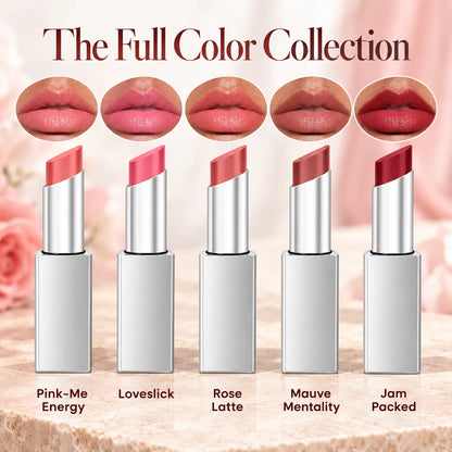 💄 Glossy Tinted Lipstick ✨ Sheer Color & Luminous Shine — 4 Shades