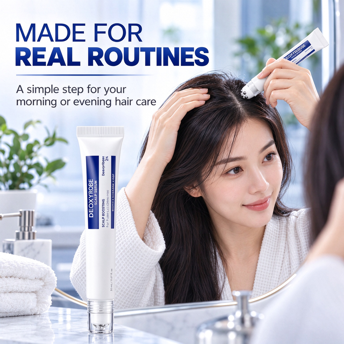 💧 Deoxyribose Scalp Serum 🌿 – Roll-On Scalp Care Serum