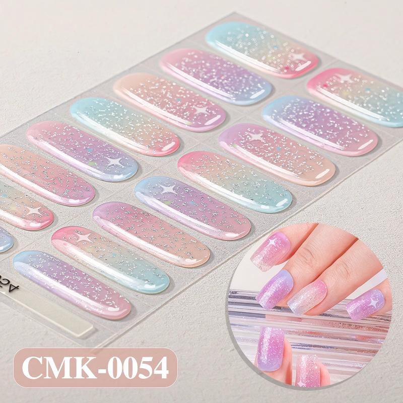 UV-Free Gel Nail Wraps | 5-Minute Salon-Shine Manicure