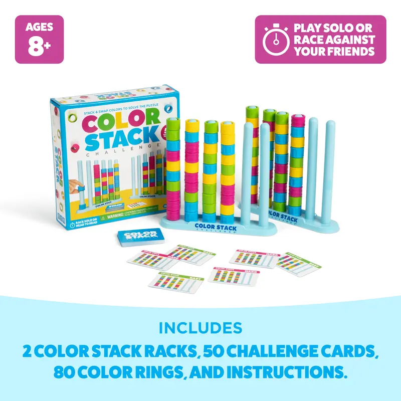 🔥Color Stack Challenge – The Ultimate Fast-Paced Logic & Speed Puzzle Game