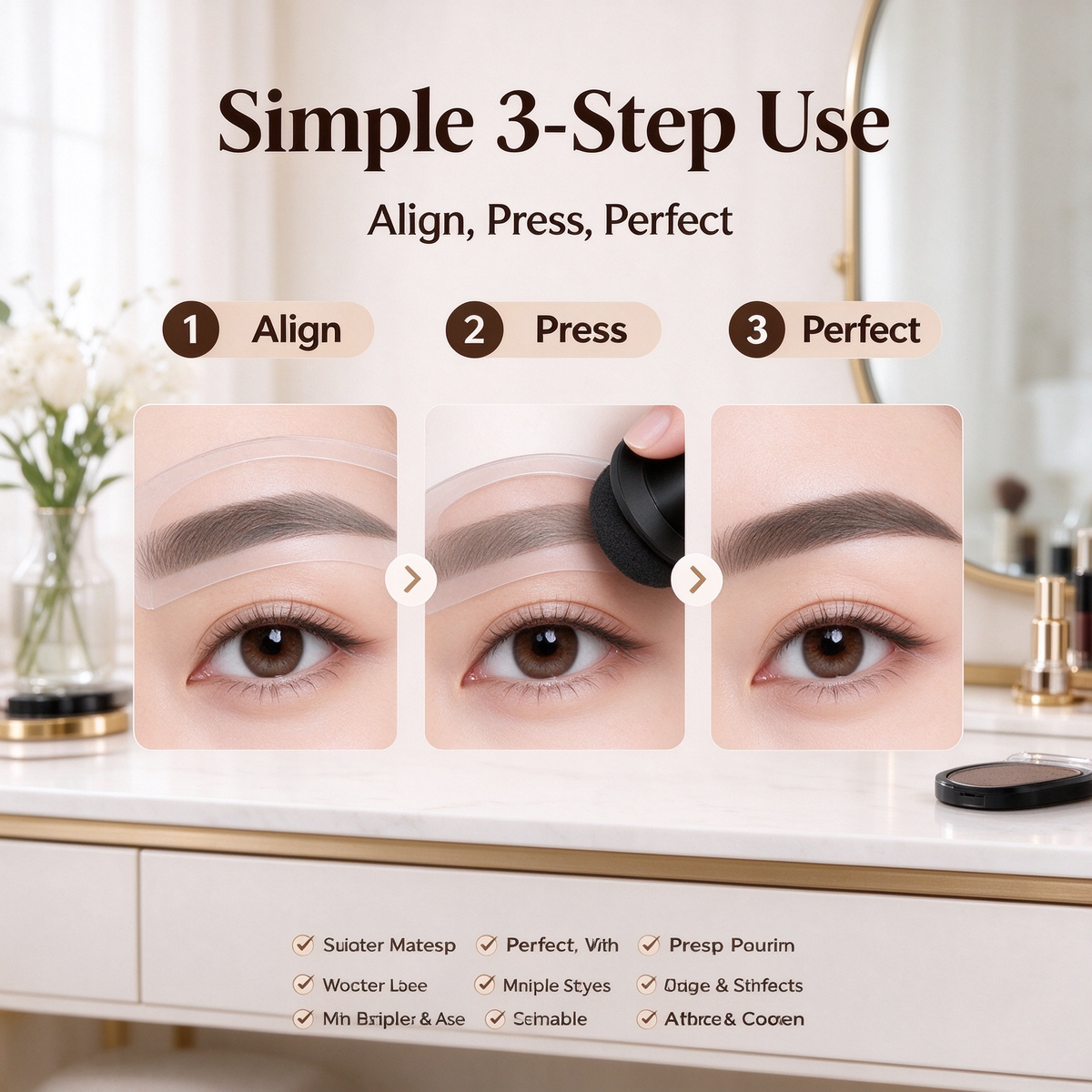 Eyebrow Stamp Powder Kit