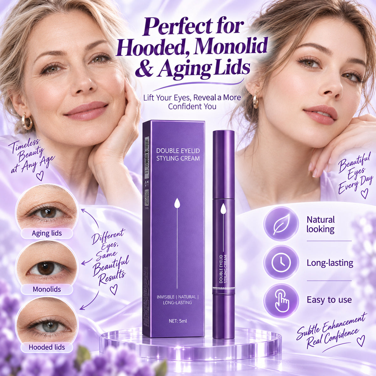 ✨ Invisible Double Eyelid Styling Pen – Natural-Looking Crease & Long-Lasting Hold