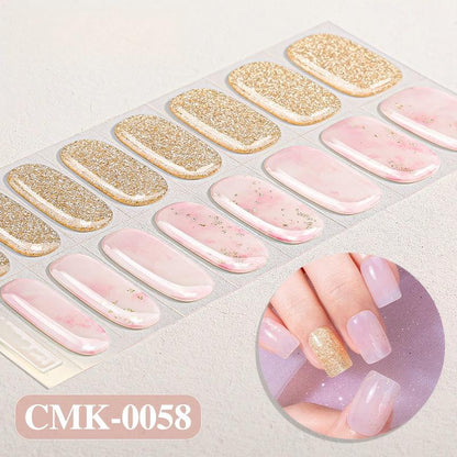 UV-Free Gel Nail Wraps | 5-Minute Salon-Shine Manicure