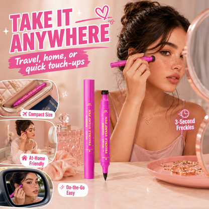 🪄 Instant Sun-Kissed Vibe! Dual-Ended Freckle Pen
