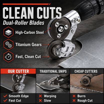 Turn Your Power Drill Into a High-Speed Sheet Metal Shear