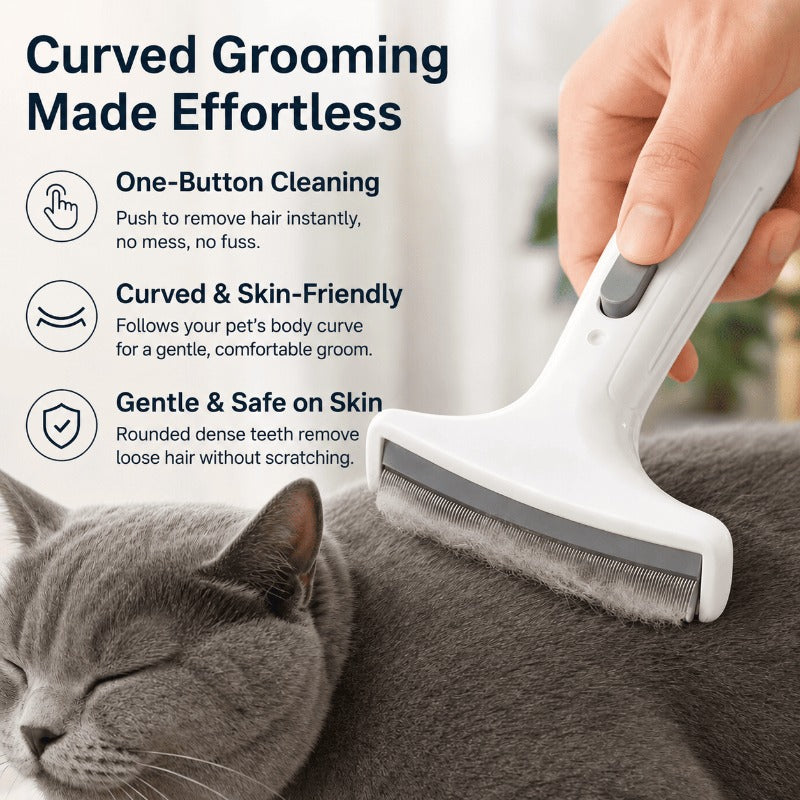 🐾 Gentle Skin-Safe De-Shedder – Less Fur, More Cuddles ✨