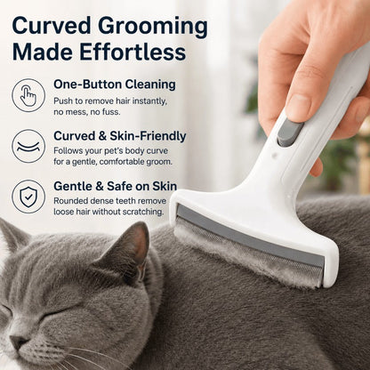 🐾 Gentle Skin-Safe De-Shedder – Less Fur, More Cuddles ✨