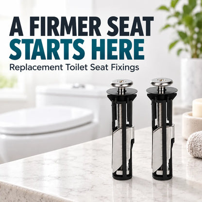 🔧 Toilet Seat Replacement Bolt Kit – Toggle Fixings with Washers