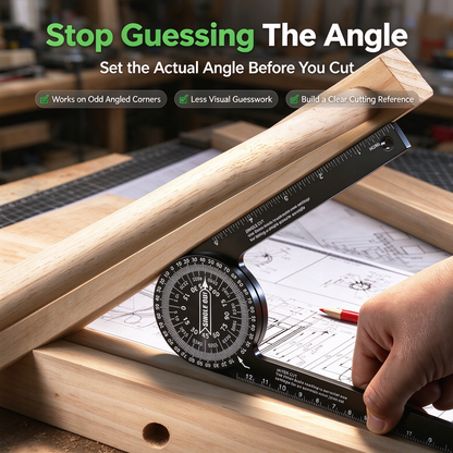 360° AdAdjustable Woodworking Angle Finder