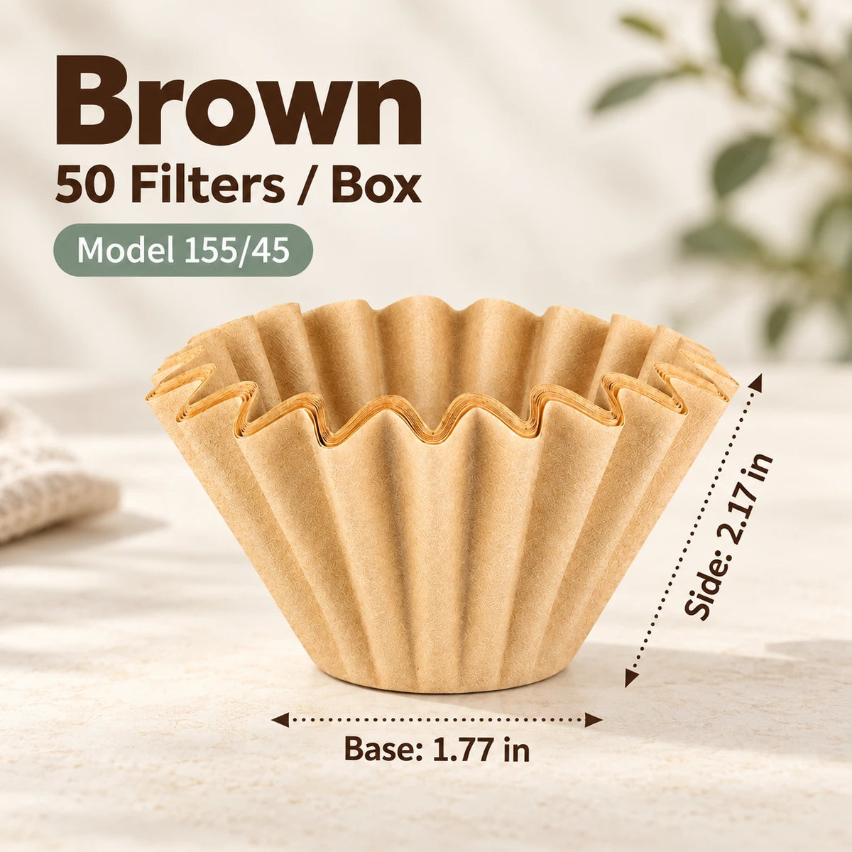 Basket-Style Paper Coffee Filters ☕ For Ninja PB041 & PB051
