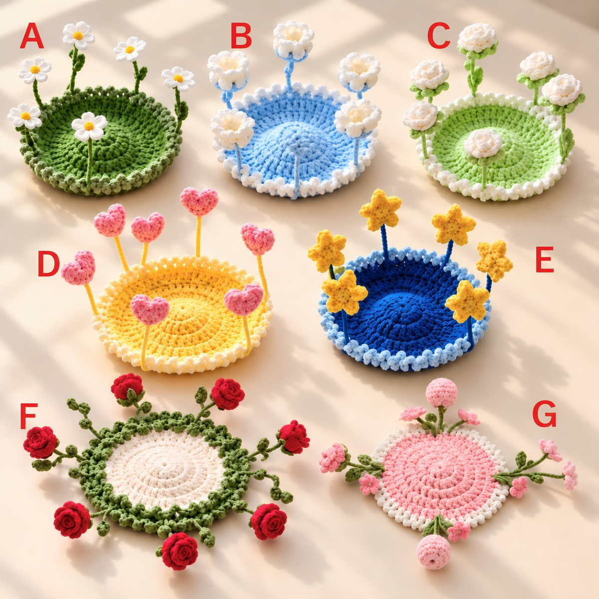 💐Handmade Pop-Up Flower Coaster – A Blooming Surprise for Every Cup