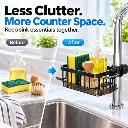 Faucet Mounted Sink Caddy