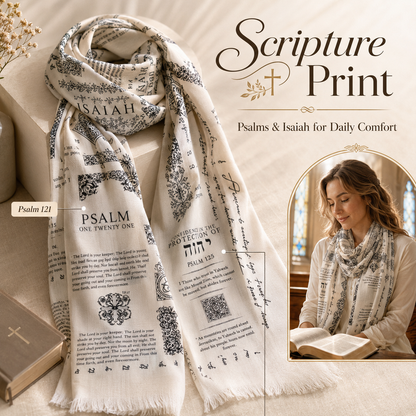 ✨ Carry His Word: Vintage Scripture Scarf